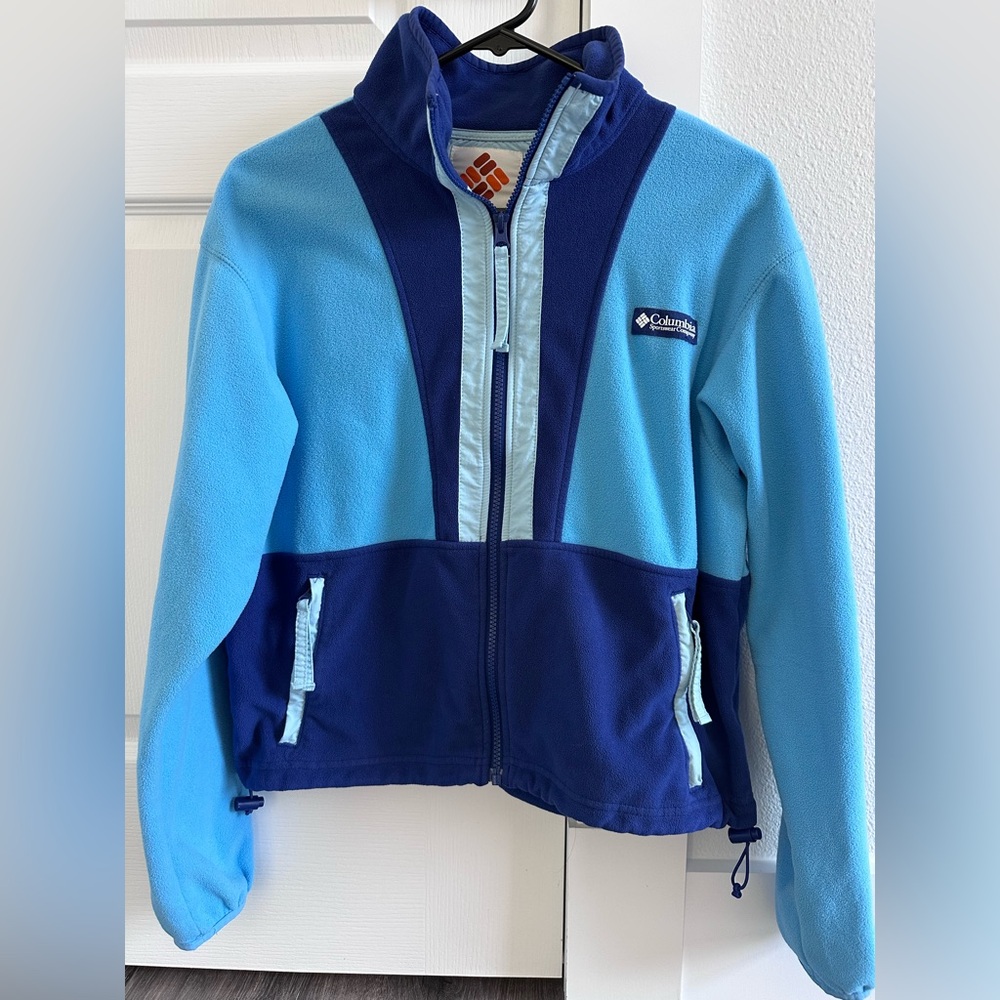 Columbia Two-Tone Blue Fleece Jacket